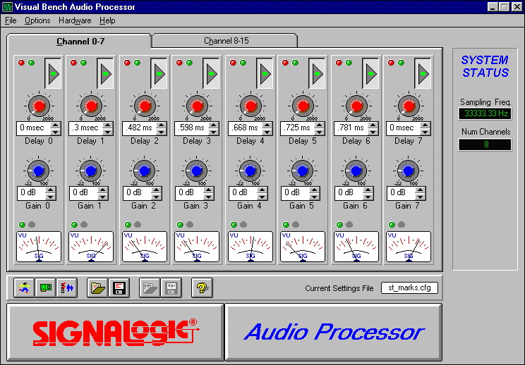 Audio Processor, 
Visual Bench Series